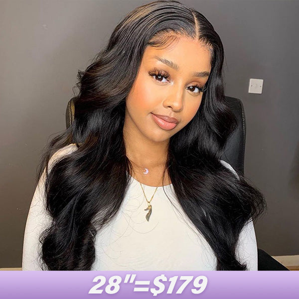 Today's Deal | Straight Hair And Body Wave Hair Easy Wear Go Glueless Wigs Pre-Cut 6x4 Swiss Lace