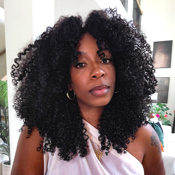 @Kie RaShon Pick | [New In] OQ HAIR Pixie Curly 7x5 Lace Closure Airvolume Crochet Wig Bleached Knots Pre Plucked Hairline Everyday Wear