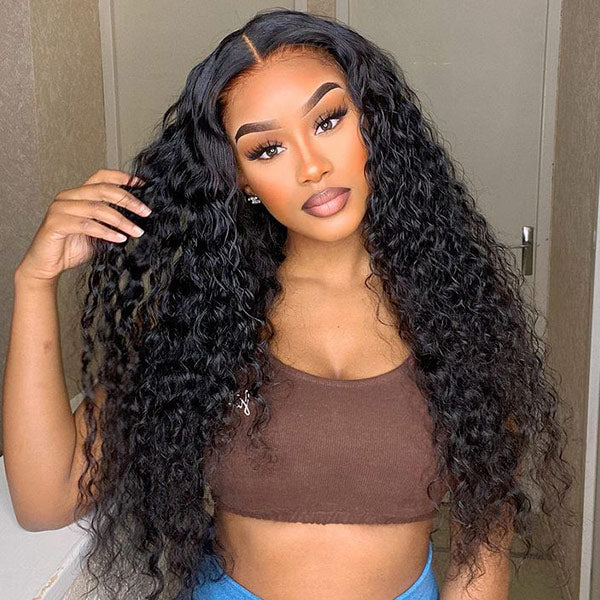 CLEARANCE | Water Wave Pre-cut 7x5 HD Lace Wear&Go Glueless Wig 220% Density