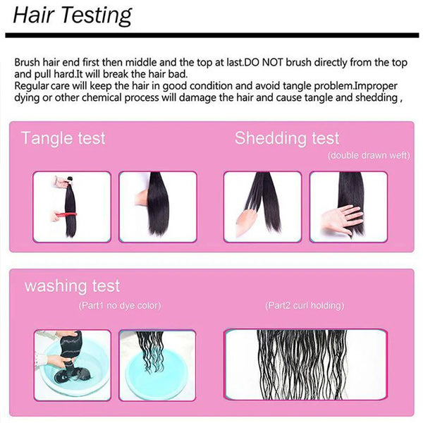 4 Bundles Straight Human Virgin Hair Natural Black