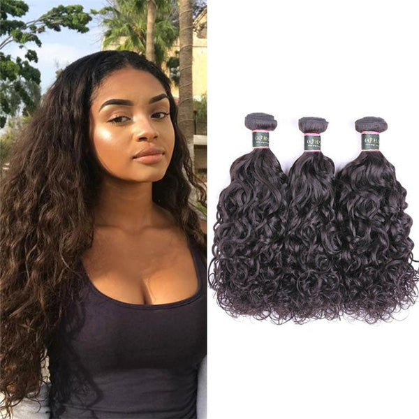 Natural Wave Unprocessed Virgin Human Hair Bundles 1/3/4 Pcs