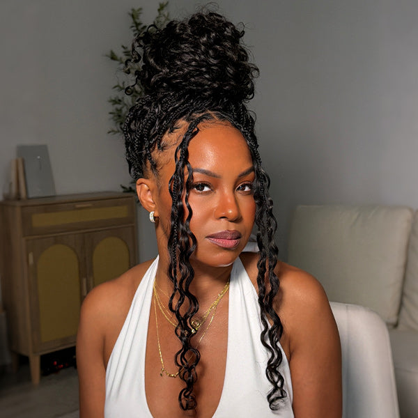OQ HAIR Premium Burmese Curly Crochet Human Hair Soft Defined Curls Natural Looking For Everyday Glam
