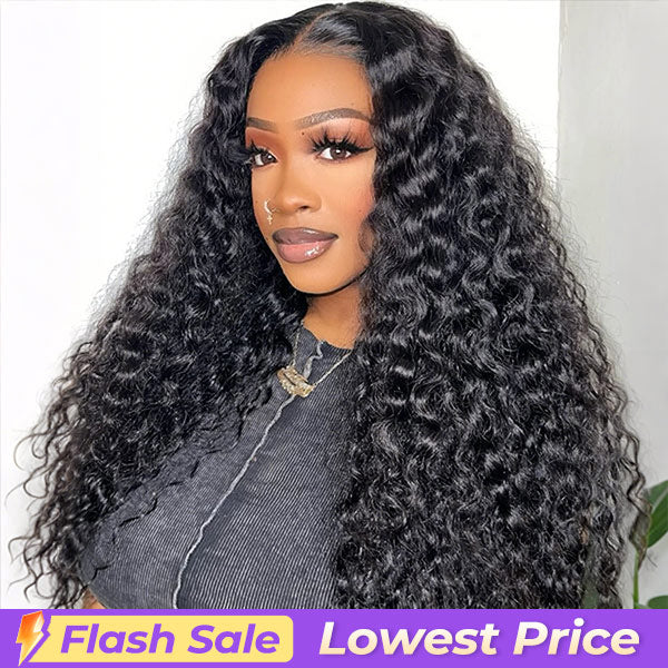 Flash Sale | Water Wave Wear Go Glueless Wig Pre-Cut 9x6 HD Lace Bleached Knots