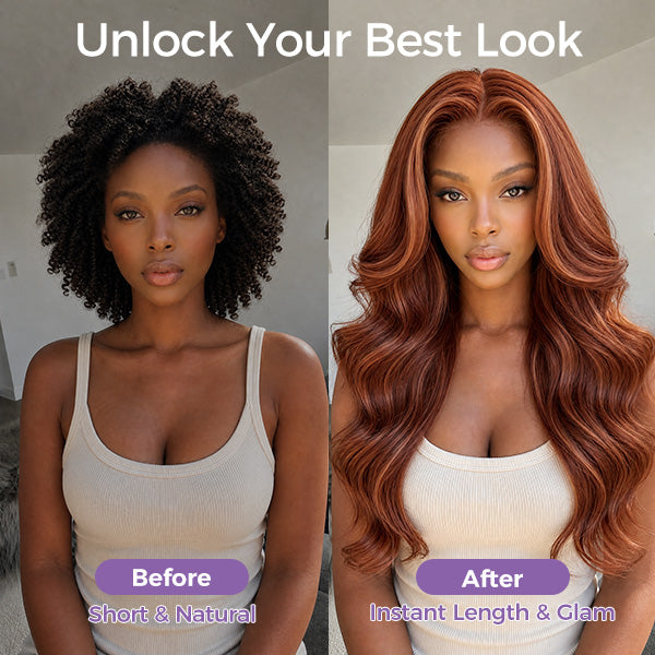 Platinum Blonde Highlights Human Hair Lace Front Wigs Ombre Piano Color Straight Hair With Grey Highlight Wig