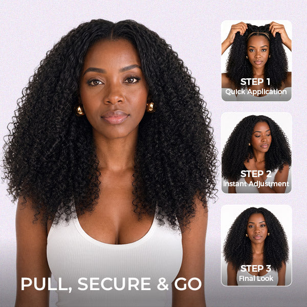 OQ HAIR Pixie Curly 7x5 Lace Closure Wig Bleached Knots Pre Plucked Hairline Everyday Wear