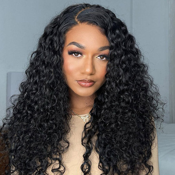 BOGO Deep Wave Pre-cut 6x4 HD Lace Wear Go Wig 100% Glueless Human Hair Wig