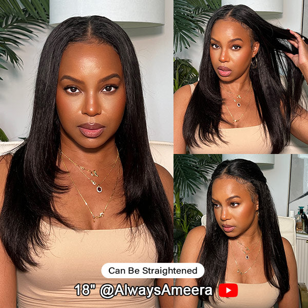 no leave out glueless v part wig