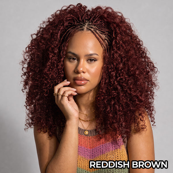 24h Shipping | OQ HAIR Burmese Curly Crochet Human Hair Full Volume Bouncy Ends Natural Blend Multiple Color Choices