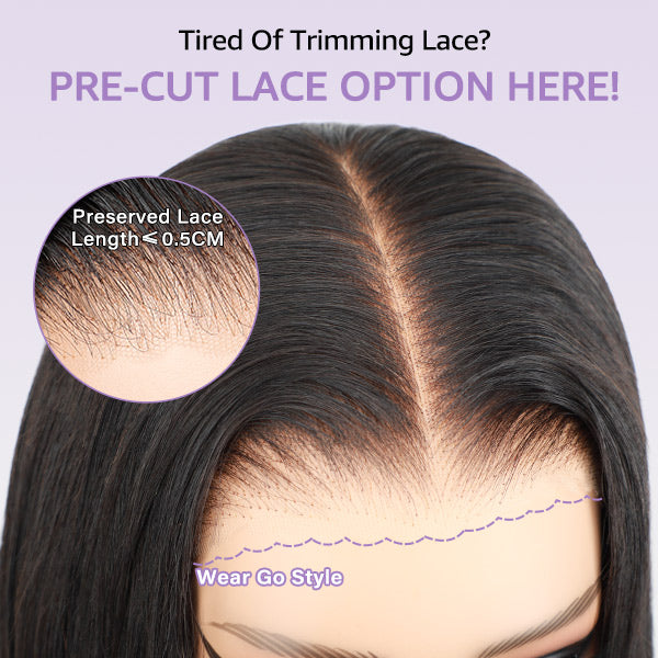 OQ HAIR Wear Go Wigs Undetectable 13x6 HD Lace Front Wigs With Elastic Drawstring Glueless Human Hair Wigs Natural Look Beginner Friendly For Women