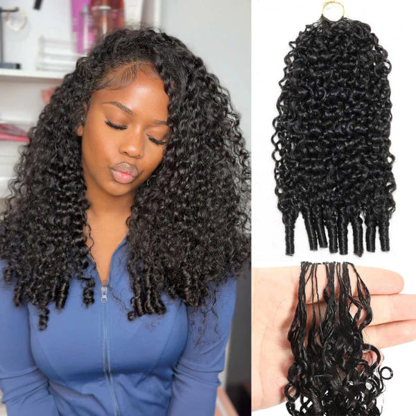 OQ HAIR Premium Burmese Curly Crochet Human Hair Soft Defined Curls Natural Looking For Everyday Glam