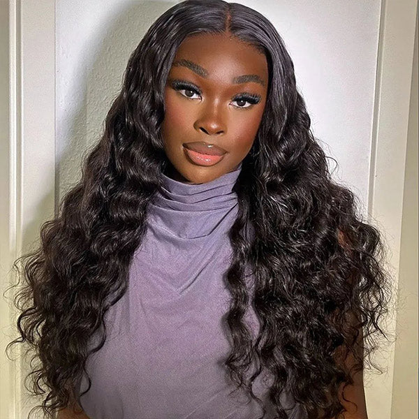 Glueless Loose Deep Wave U Part Wig Human Hair Beginner Friendly Drawstring Wear Go Wig