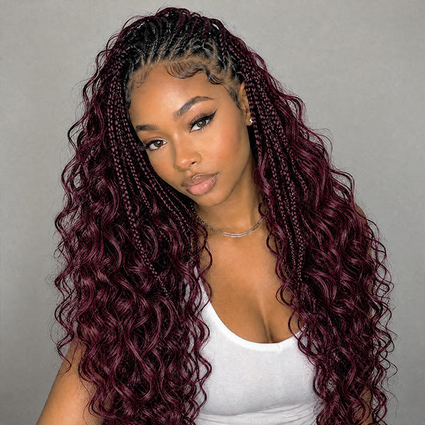 Pre-sale | OQ HAIR Blackcurrant Brunette Body Wave Featuring Seamless Micro Knots for a Weightless Quick Install