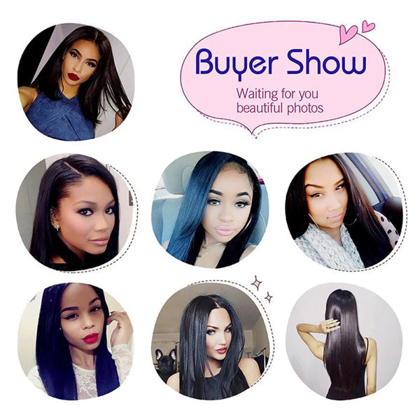4 Bundles Straight Human Virgin Hair Natural Black