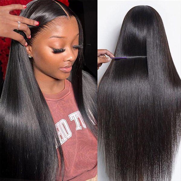 OQ HAIR Straight Hair Glueless Pre-cut 7x5 HD Lace Wear Go Wig With Elastic Drawstring Natural Appearance