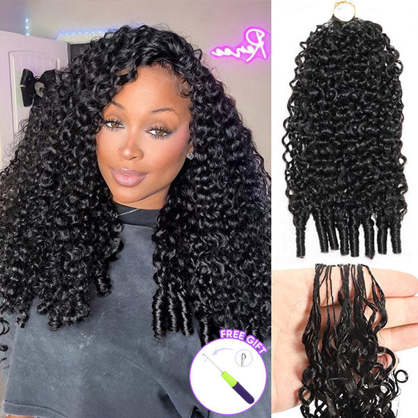 OQ HAIR Premium Burmese Curly Crochet Human Hair Soft Defined Curls Natural Looking For Everyday Glam