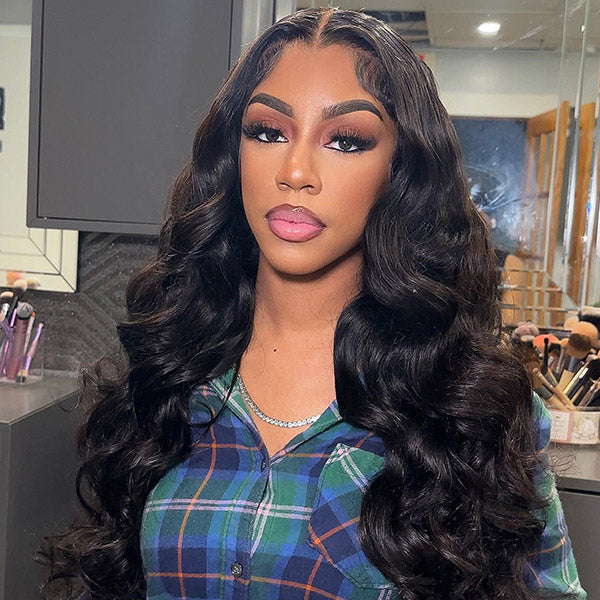 OQ HAIR PartingMax Glueless Body Wave Pre-Cut 9x6 HD Lace Flexible Fit Wear Go Wig With Tiny Belached Knots