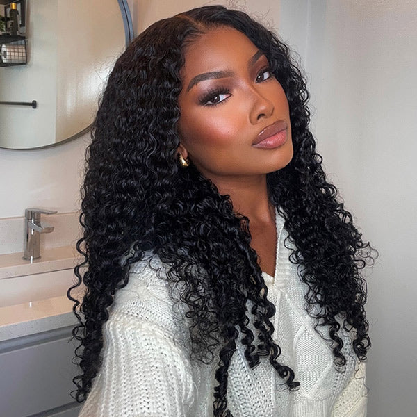 Special Offer | OQ HAIR Soft & Bouncy Burmese Curly Glueless Pre-cut 13x6 Lace Human Hair Wear Go Wig With Adjustable Drawstring