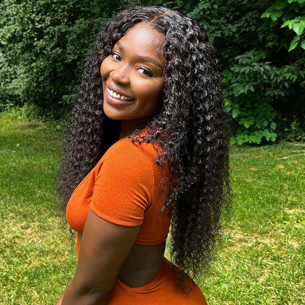 Flash Sale | Kinky Curly 13x4 Lace Frontal Wig Pre-plucked Hairline