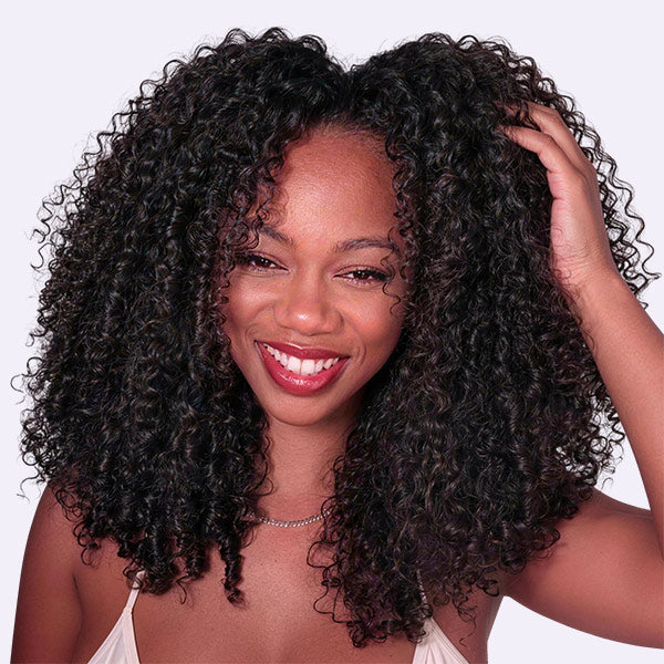 OQ HAIR Pixie Curly Skin HD Lace Glueless Crochet Wig Breathable Lightweight Natural Hairline