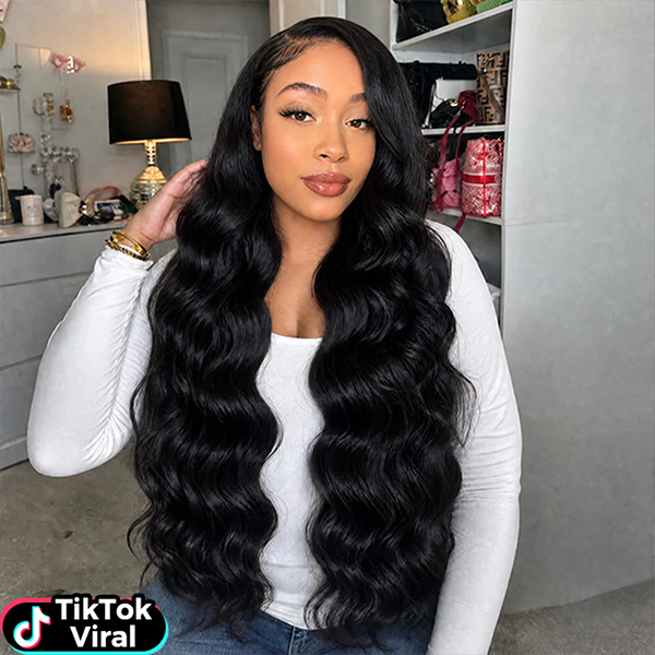 TikTok Viral Body Wave Lace Front Wigs Human Hair Pre Plucked Invisilbe Hairline Tiny Knots Snug Fit Drawstring 13x4 13x6 HD Wear Go Glueless Wig
