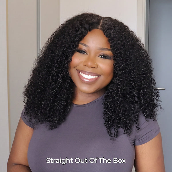 OQ HAIR Pixie Curly Skin HD Lace Glueless Crochet Wig Breathable Lightweight Natural Hairline