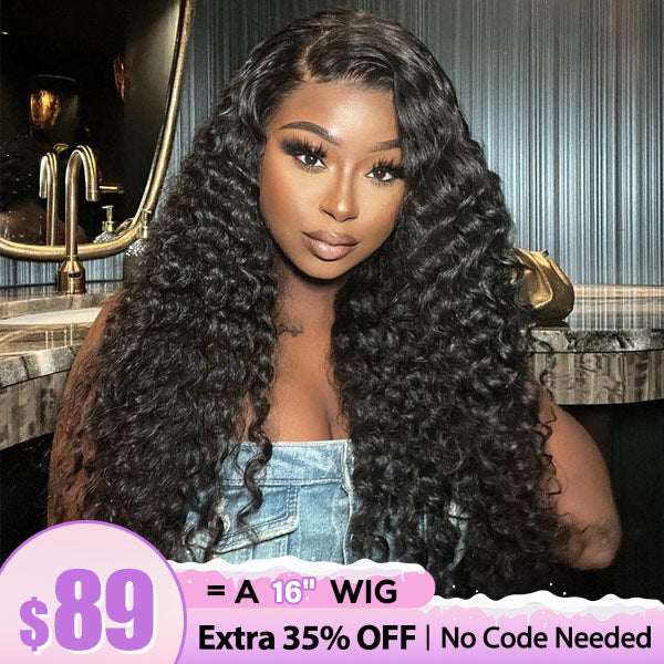 Clearance Sale | 13x4 Deep Wave Lace Front Wigs Pre-plucked Transparent Deep Curly Lace Wigs With Natural Baby Hair