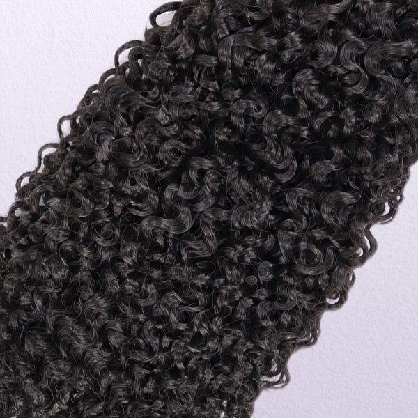 Pixie Curly Double Wefted Human Hair Weave Bundles 1/3/4 PCS