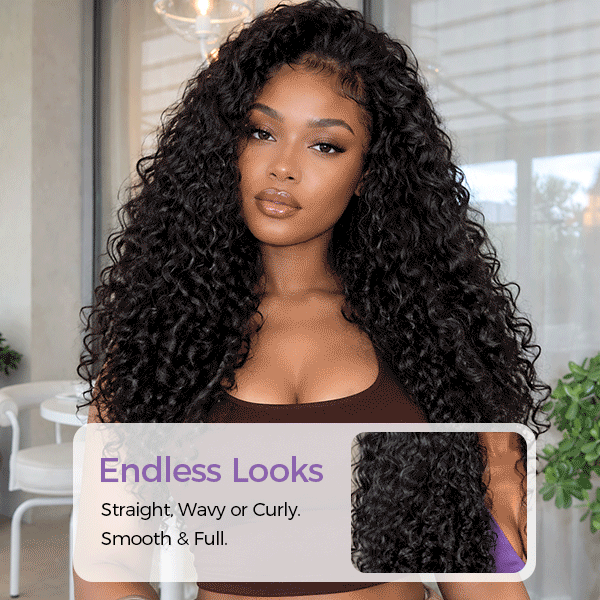 Pixie Curly Double Wefted Human Hair Weave Bundles 1/3/4 PCS