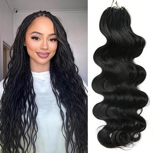 OQ HAIR Unprocessed Body Wave Human Hair For Crochet Hair Styles Beginner Friendly