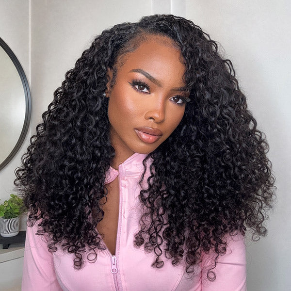 OQ HAIR Premium Burmese Curly Crochet Human Hair Soft Defined Curls Natural Looking For Everyday Glam