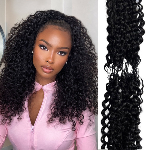 OQ HAIR Premium Burmese Curly Crochet Human Hair Soft Defined Curls Natural Looking For Everyday Glam