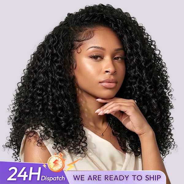 24h Shipping | Water Wave Half Wig Seamless Blend No Leave Out Glueless Human Hair Wig