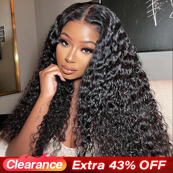 CLEARANCE |  Water Wave 13x6 Lace Frontal Wigs Pre-plucked Wet And Wavy Brazilian Human Hair Wigs