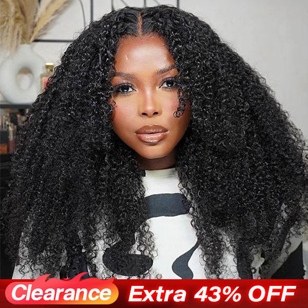 CLEARANCE | Kinky Curly Pre-cut 7x5 HD Lace Wear Go Glueless Wigs 220% Density