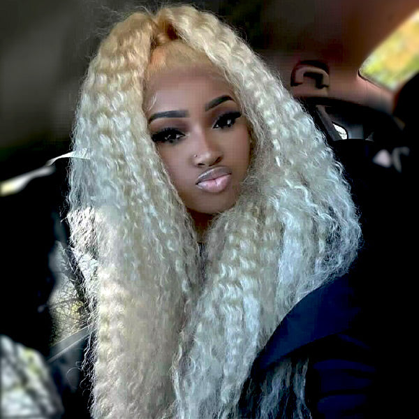 613 Blonde Deep Wave Lace Front Wig