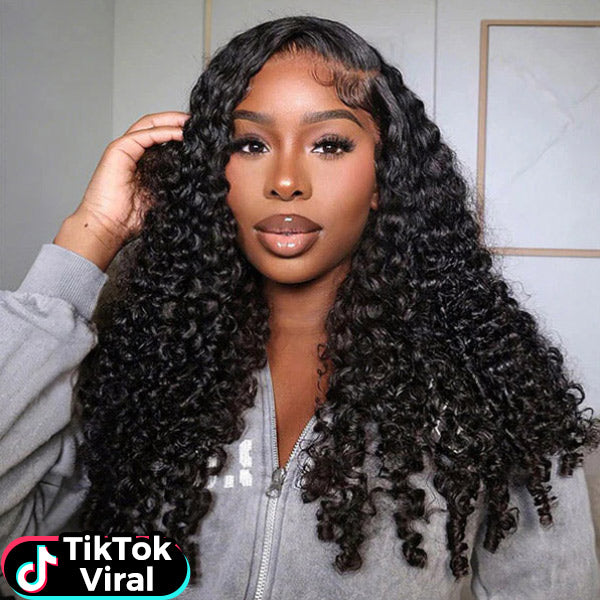 TikTok Viral Burmese Curly 13x4/13x6 HD Lace Wear Go Glueless Wig With Custom Fit