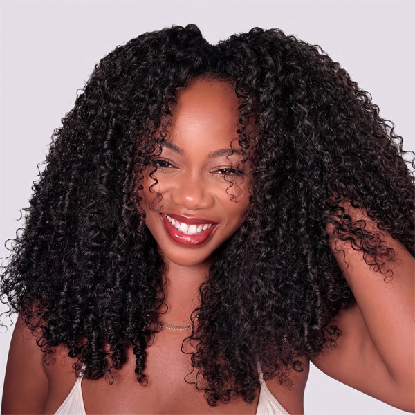 OQ HAIR Pixie Curly Skin HD Lace Glueless Crochet Wig Breathable Lightweight Natural Hairline
