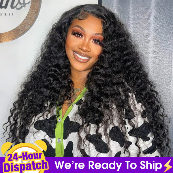 24h Shipping | Glueless Loose Curly Pre-cut 9x6 Lace Wear Go Wig With Elastic Drawstring