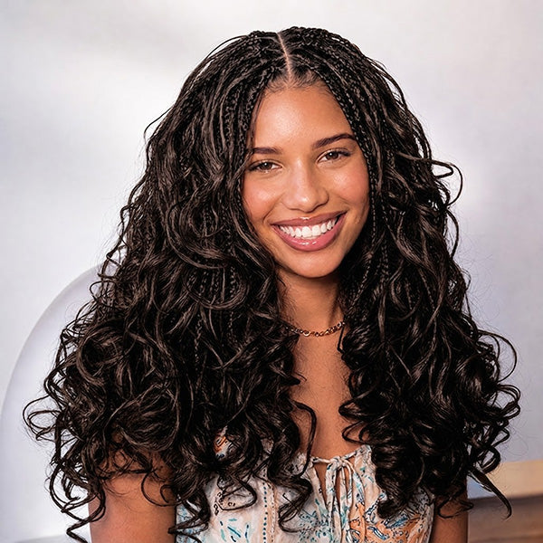 Pre-sale | OQ HAIR Effortless Beauty #2 Dark Brown Body Wave Crochet Human Hair Quick Styling