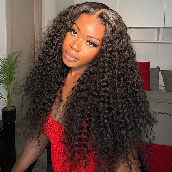 24h Shipping | Kinky Curly Bomb Look 100% Human Hair 13x4 13x6 Lace Frontal Wig For Women