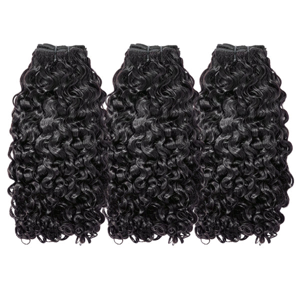 Indian Curly Hair Bundles Double Weft Bleach Friendly Natural Color Hair Extensions 1/3/4 Pcs