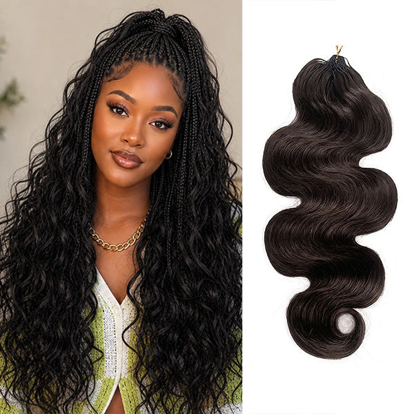 Pre-sale | OQ HAIR Effortless #2 Dark Brown Body Wave Crochet Hair for Quick Styling