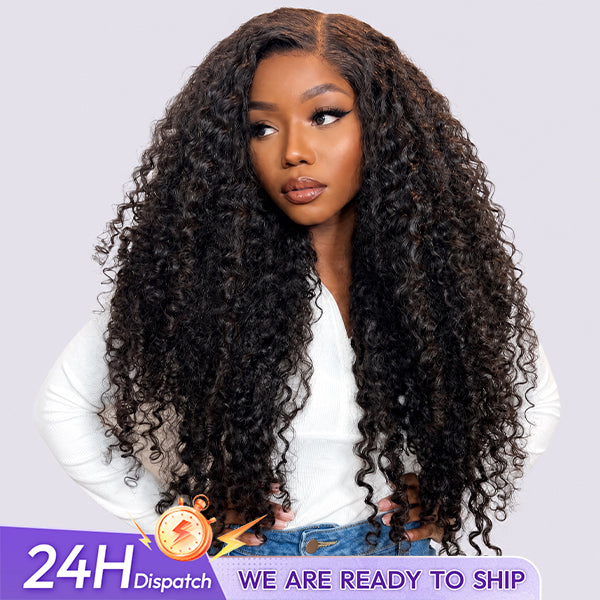 24h Shipping | Kinky Curly Bomb Look 100% Human Hair 13x4 13x6 Lace Frontal Wig For Women