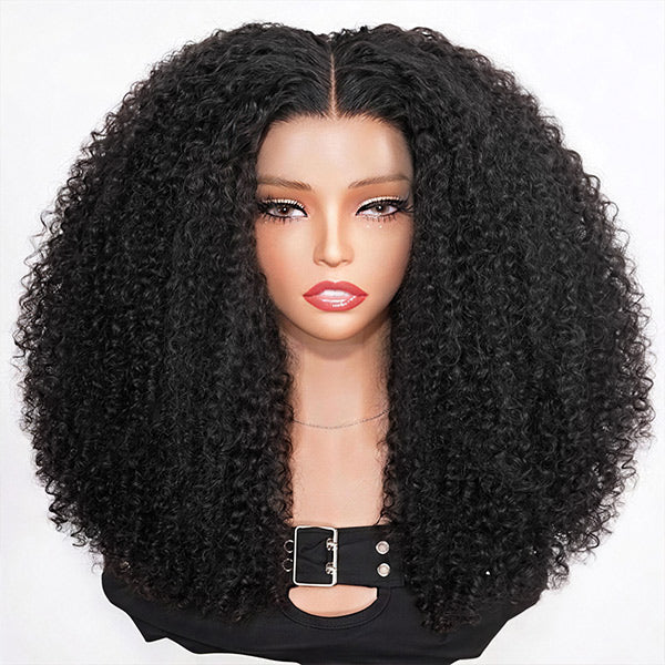 OQ HAIR Pixie Curly 9x6 Skin HD Lace Glueless Crochet Wig Breathable Lightweight Natural Hairline