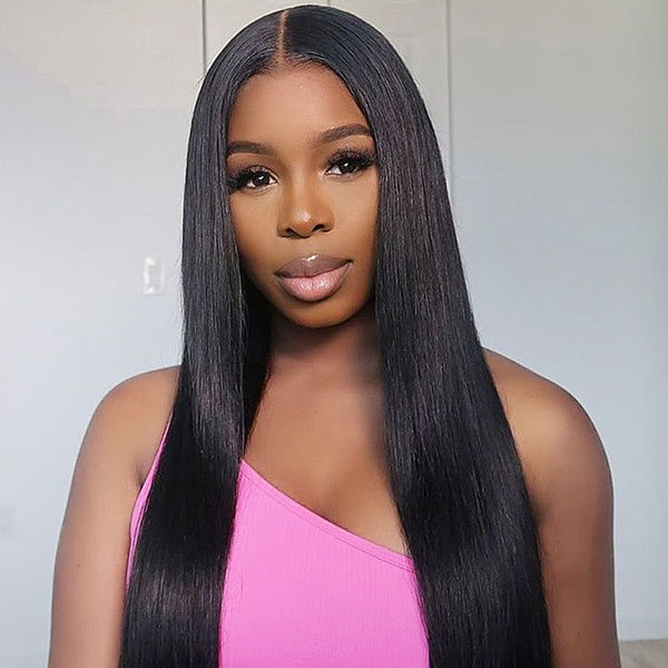 Clearance Sale | Silk Straight 13x4 Lace Frontal Wig Pre-plucked Hairline