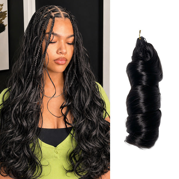 Pre-sale | OQ HAIR Luxury French Curl Crochet Hair Braids Invisible Miracle Knots Natural Look