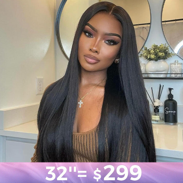 Straight Hair Pre-Cut 7x5 HD Lace Bleached Knots Wear Go Glueless Wig | Best Offer Guarantee