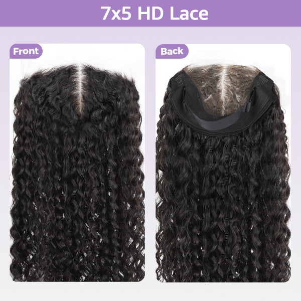 OQ Hair Water Wave Replaceable Zip Lace Tops For Block Wig