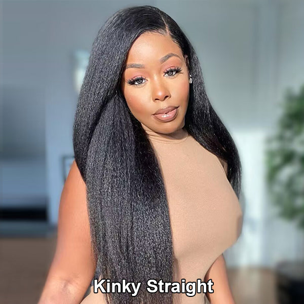 BOGO Long 26inches-32inches Straight/Wavy/Curly Wear Go Wig Various Styles Pre-cut 6x4 HD Lace Wig