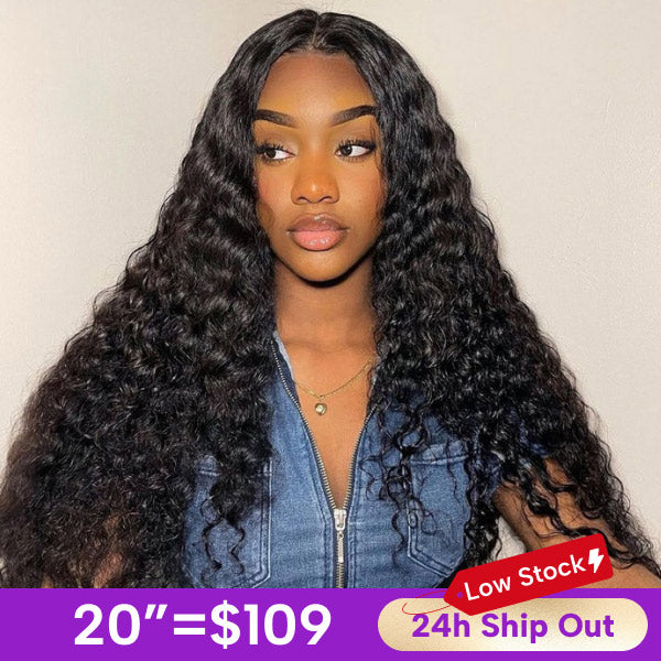 Exclusive Flash | Water Wave 7x5 Lace Wear Go Wig Pre-Bleached Knots Wig